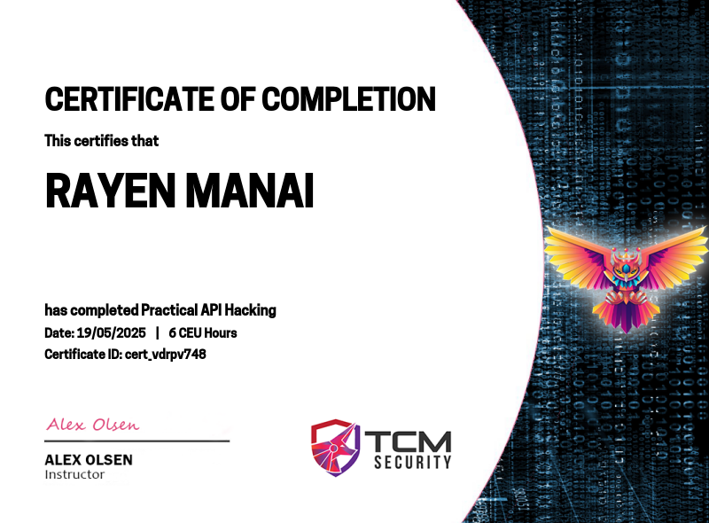 API Hacking Certificate